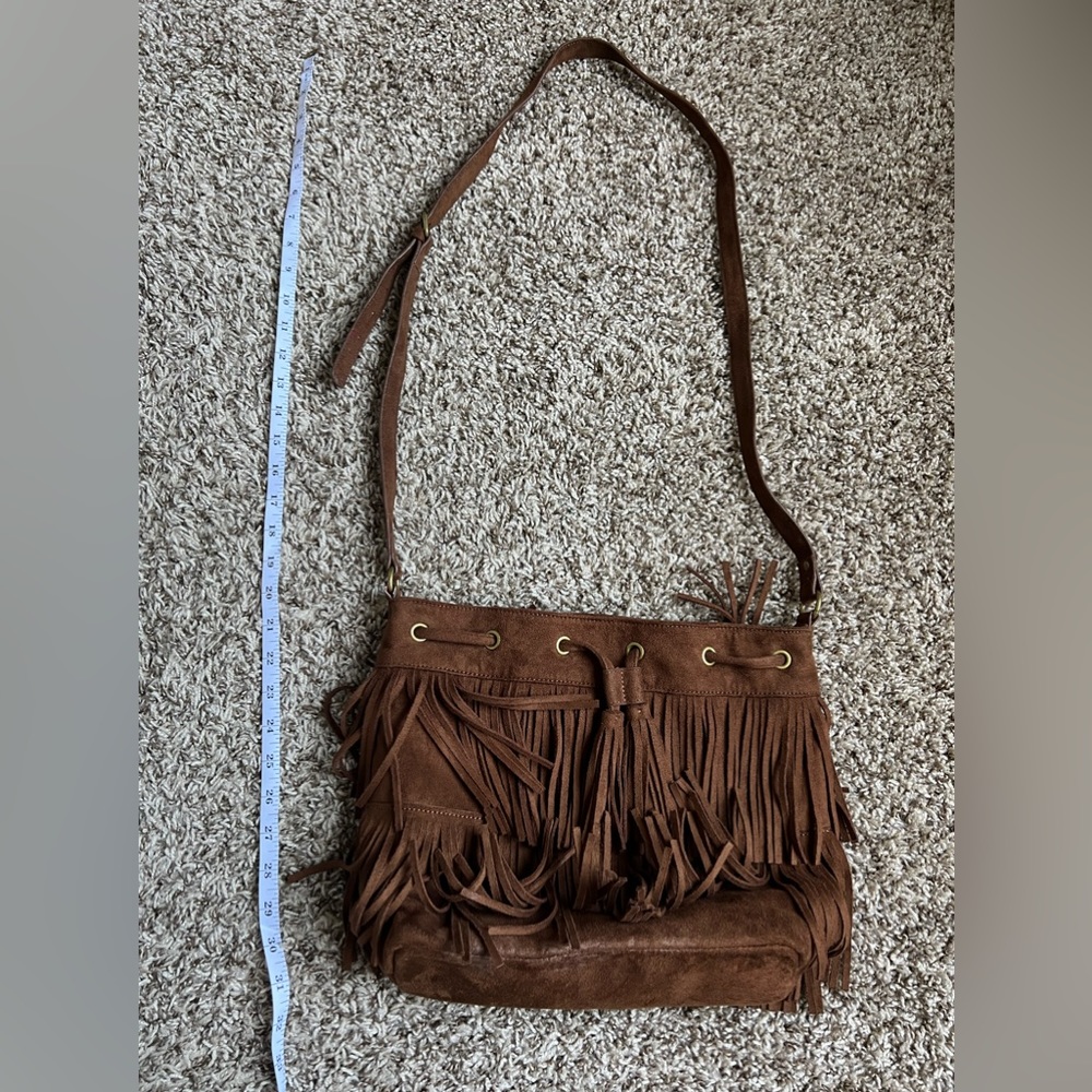 Express Fridge suede bag.